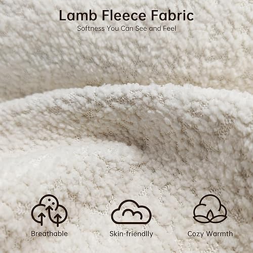 Miniatura 3 de Moderno sofá curvado Sherpa Boucle de 3 plazas, cómodo sofá nube con patas de madera y almohadas, sofás minimalistas para sala de estar,