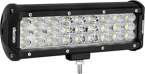 OEDRO 25Inch 450W LED Light Bar Tri-Row Spot Flood Combo Led Work Light + Wiring Harness, Off Road Driving Fog Lamp Boat Lighting Fit for Truck