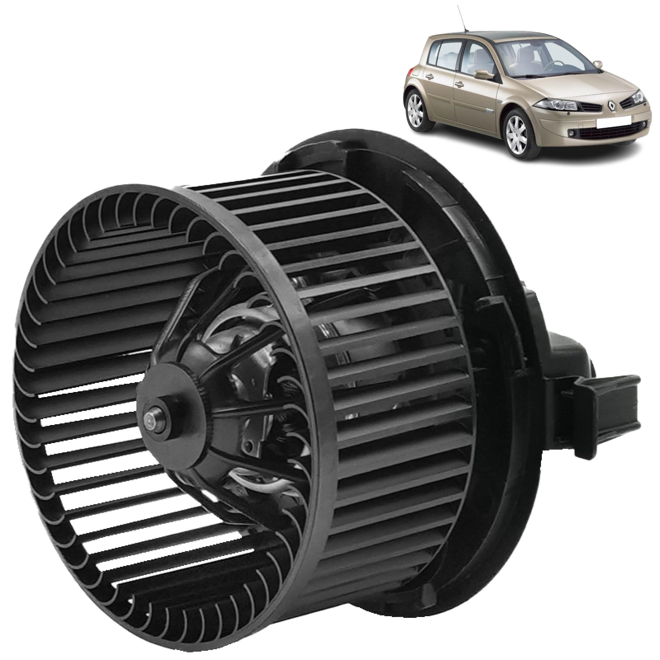 Ventilador aire acondicionado compatible para Megane 2 (2002-2009). Motor calefacción, ventilador, climatizador, soplador. 7701055135, 7701056965