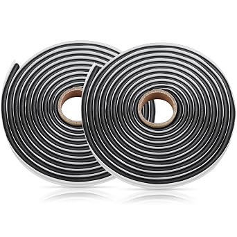 Butyl Sealant Tape, 13Ft Butyl Rubber Sealant Headlight Glue Sealant Rope for Automotive Car, RV, Marine for Installing Car Part, Windows, Doors and Windshield etc. 2 Pack