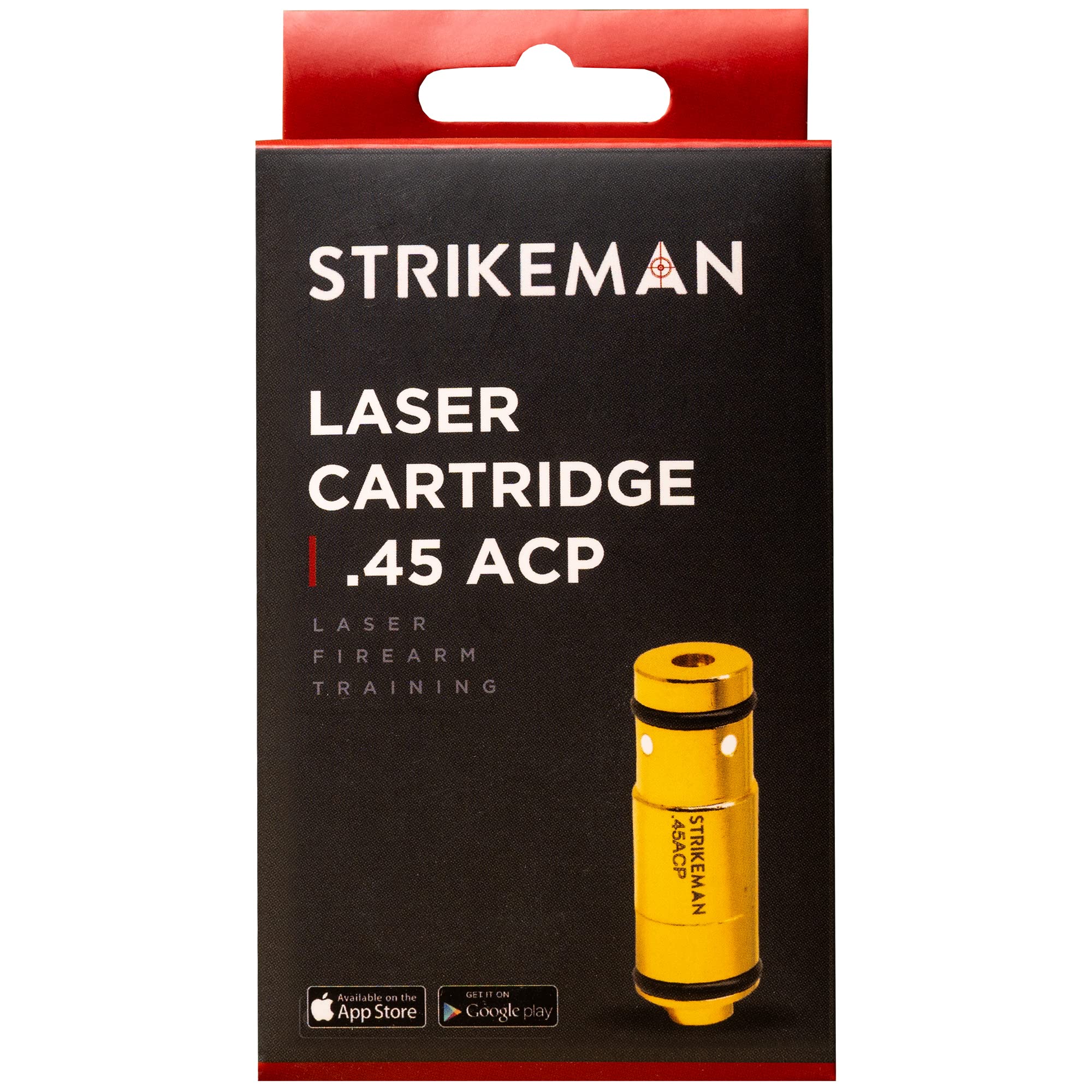 Strikeman Dry Fire Laser Training Cartridge - Great for Target Shooting Practice with Pistols, Made for The Firearm Training System - Red Laser Cartridge Only, Multiple Calibers