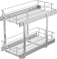 Vista 16 de Organizador de Gabinete Extraíble de 17" de Ancho X 17" de Profundidad, Cajones Deslizantes para Organizadores de Cocina y Almacenamiento, Cajones