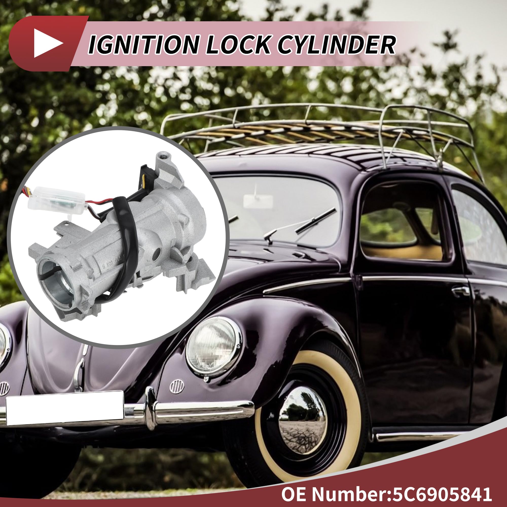 Cilindro De Bloqueo De Encendido Para VW Beetle 12-19 1pc