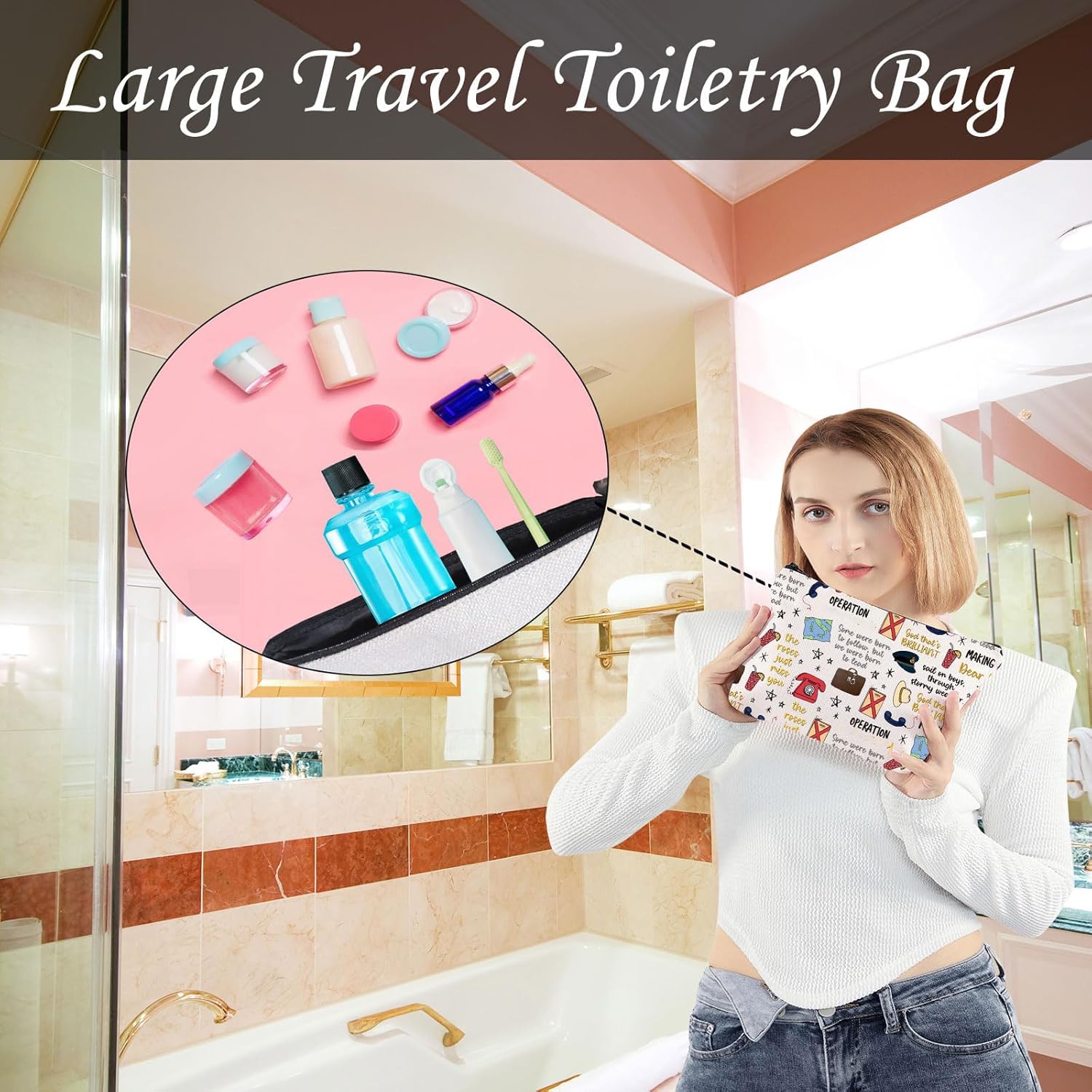 Making a Hero Makeup Bag Music Theatre Lover Cosmetic Bag Musical Birthday Party Merch Gift (Operation) - Image 6