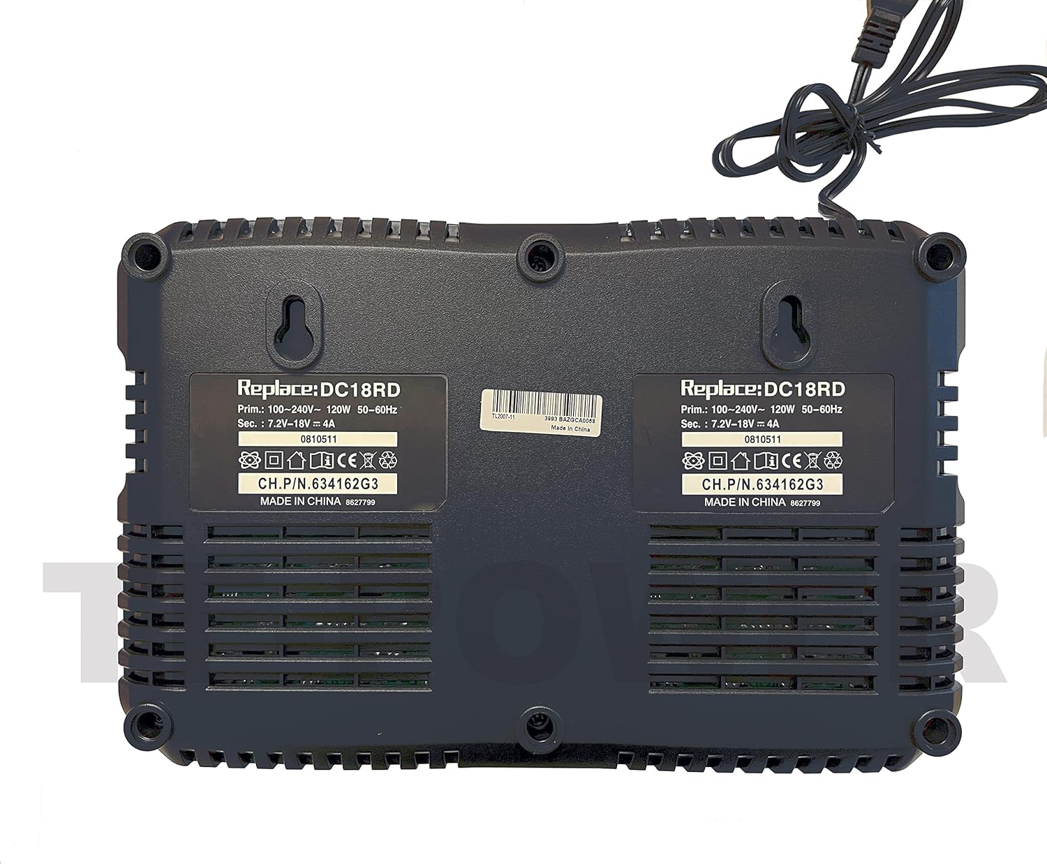Replacement Charger for Makita DC18RD DC18RC DC18RA Charger 4A, Quick Charger for Makita Battery BL1830 BL1840 BL1850 BL1815 194204-5 194205-3