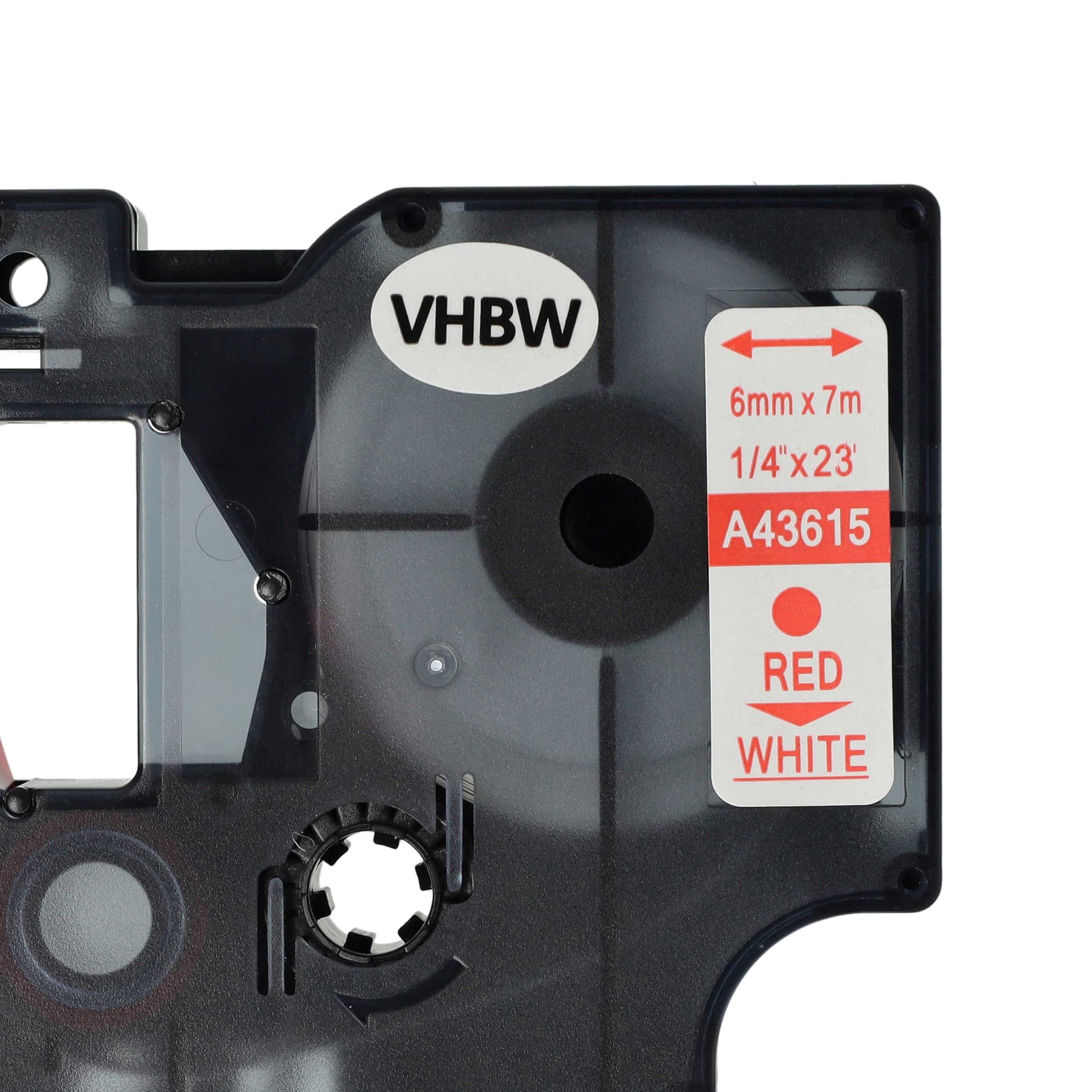 45021 Ruban Pour Étiqueteuse Compatible Avec Dymo D1 Blanc Sur Noir