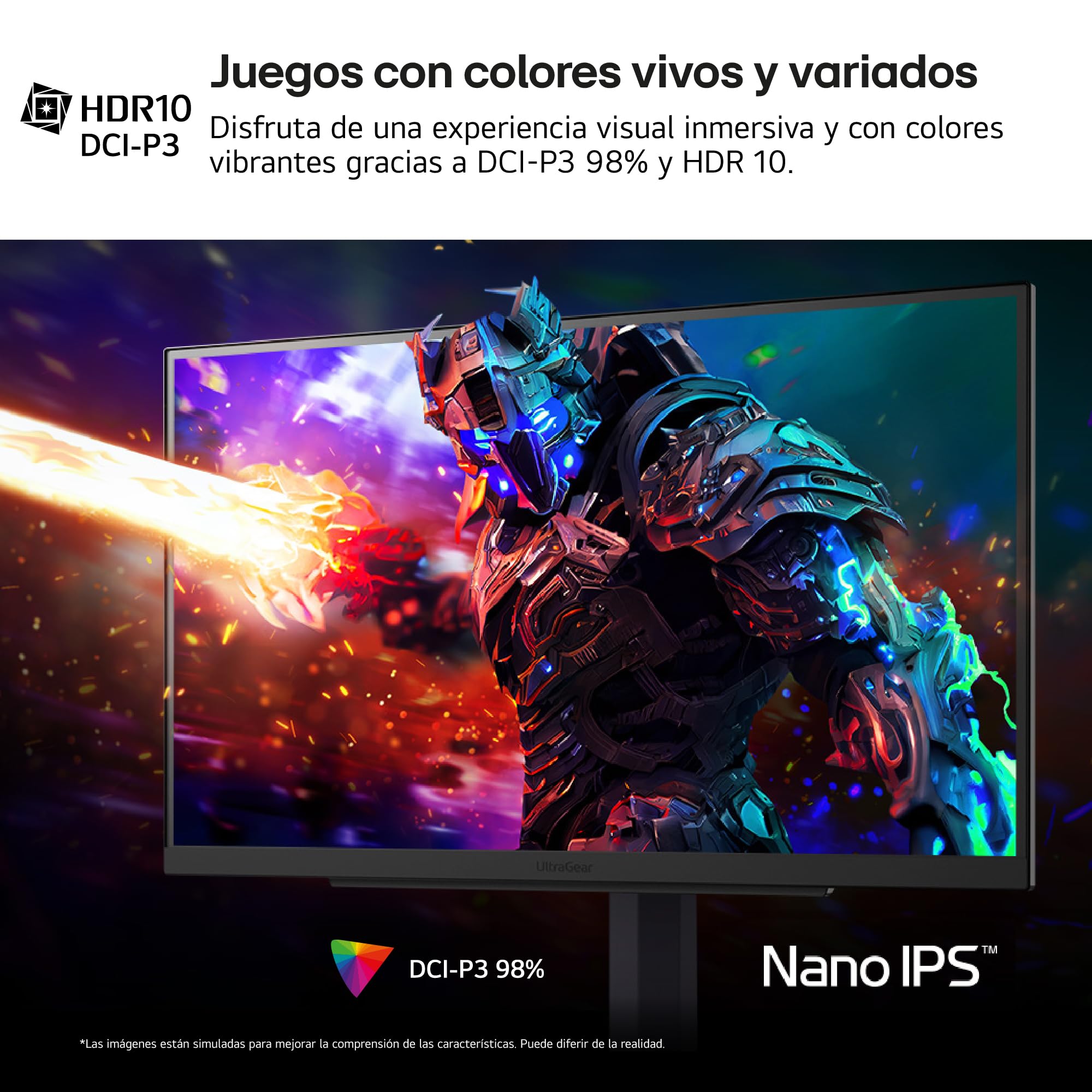 LG 32GS85Q-B - Monitor Gaming UltraGear, 31.5", IPS QHD (2560 x 1440), 16:9, 180 Hz, 1 ms GtG, HDR10, AMD FreeSync Premium, Altura e Inclinación Ajustables, Negro