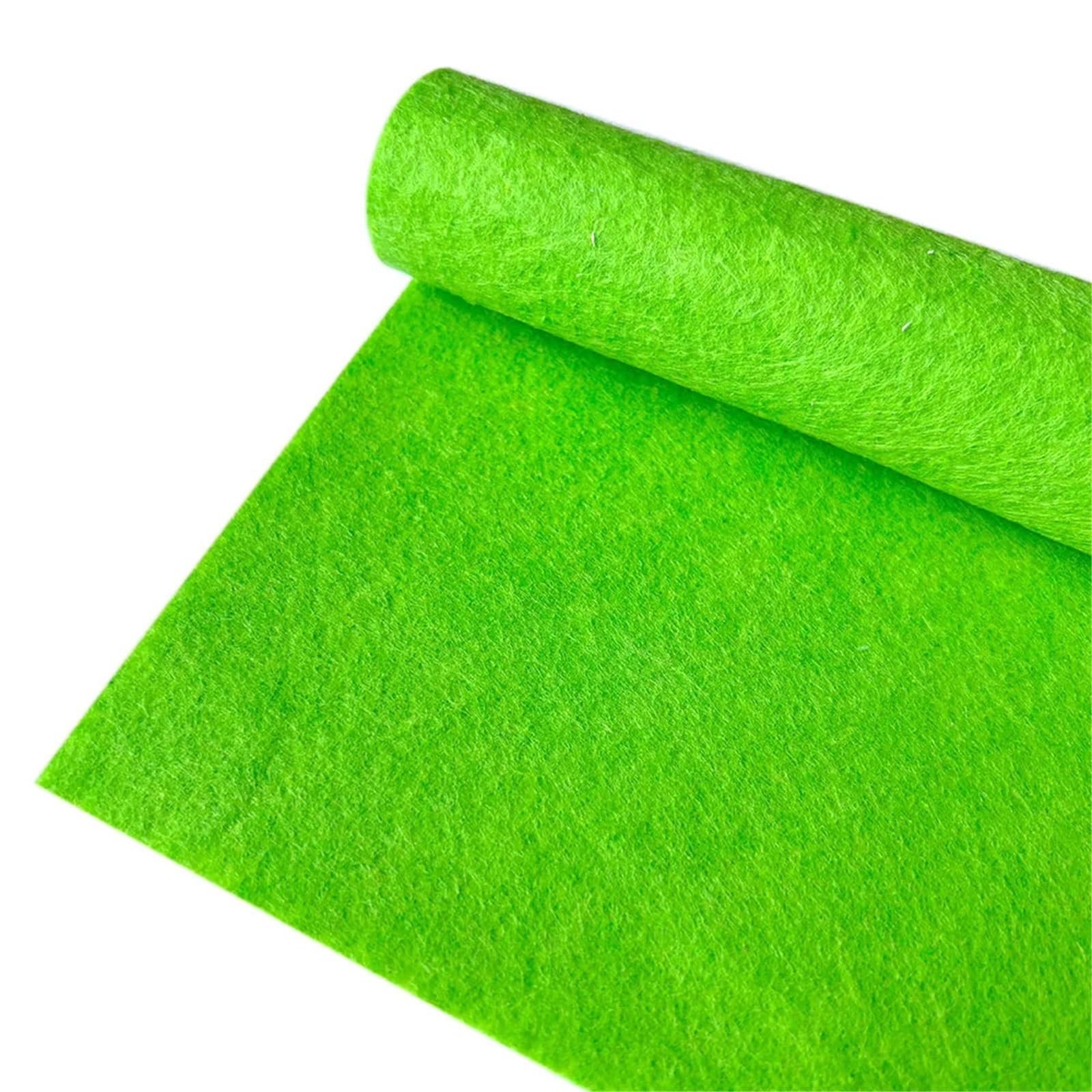 Felt Fabric Sheet, Polyester Nonwoven Felt Fabric, Multicolor, 20/40/90cm Craft Sewing(Grün,90cm x 90cm)