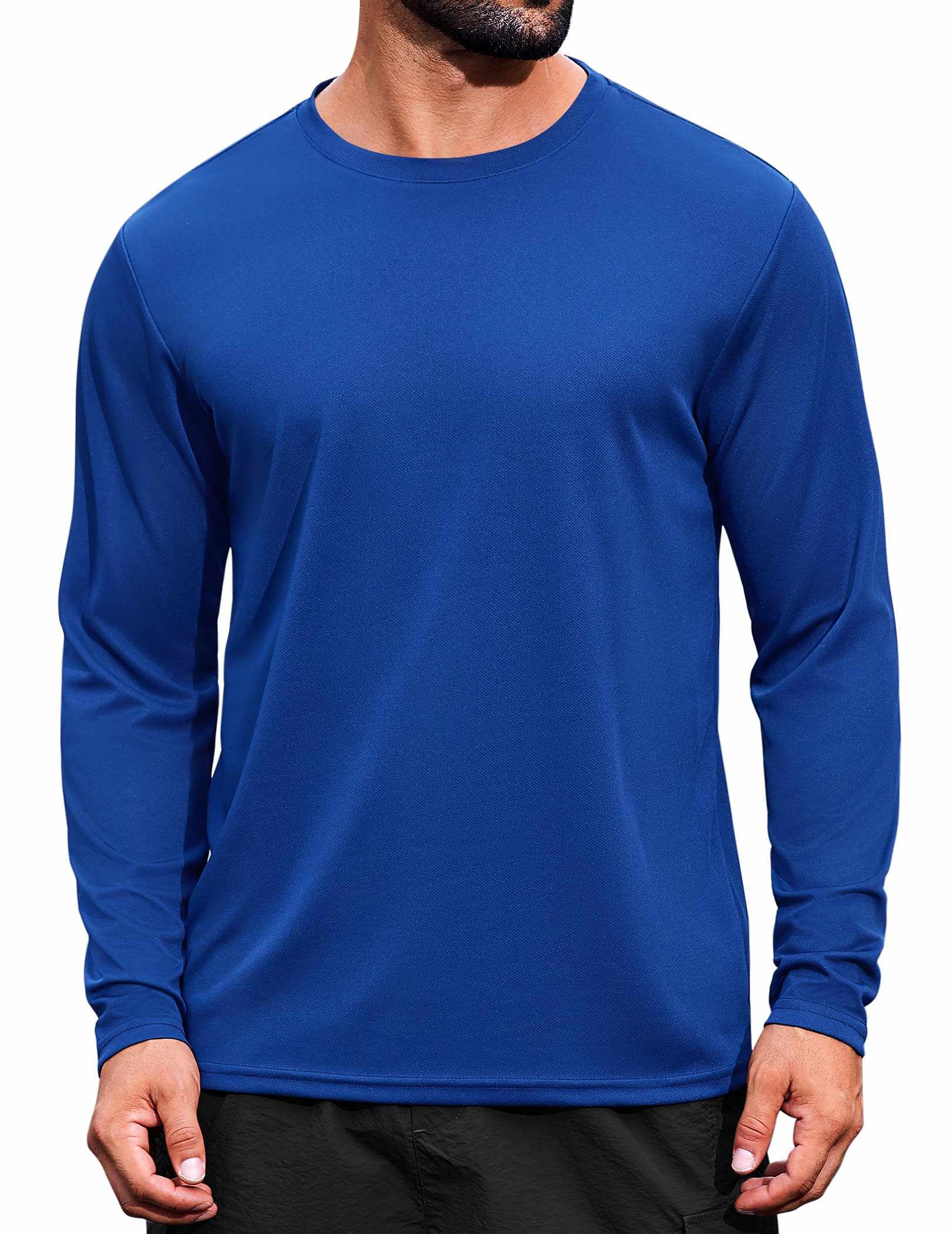 COOFANDY Long Sleeve Shirts for Men Moisture Wicking Activewear T-Shirts Workout Running Shirts