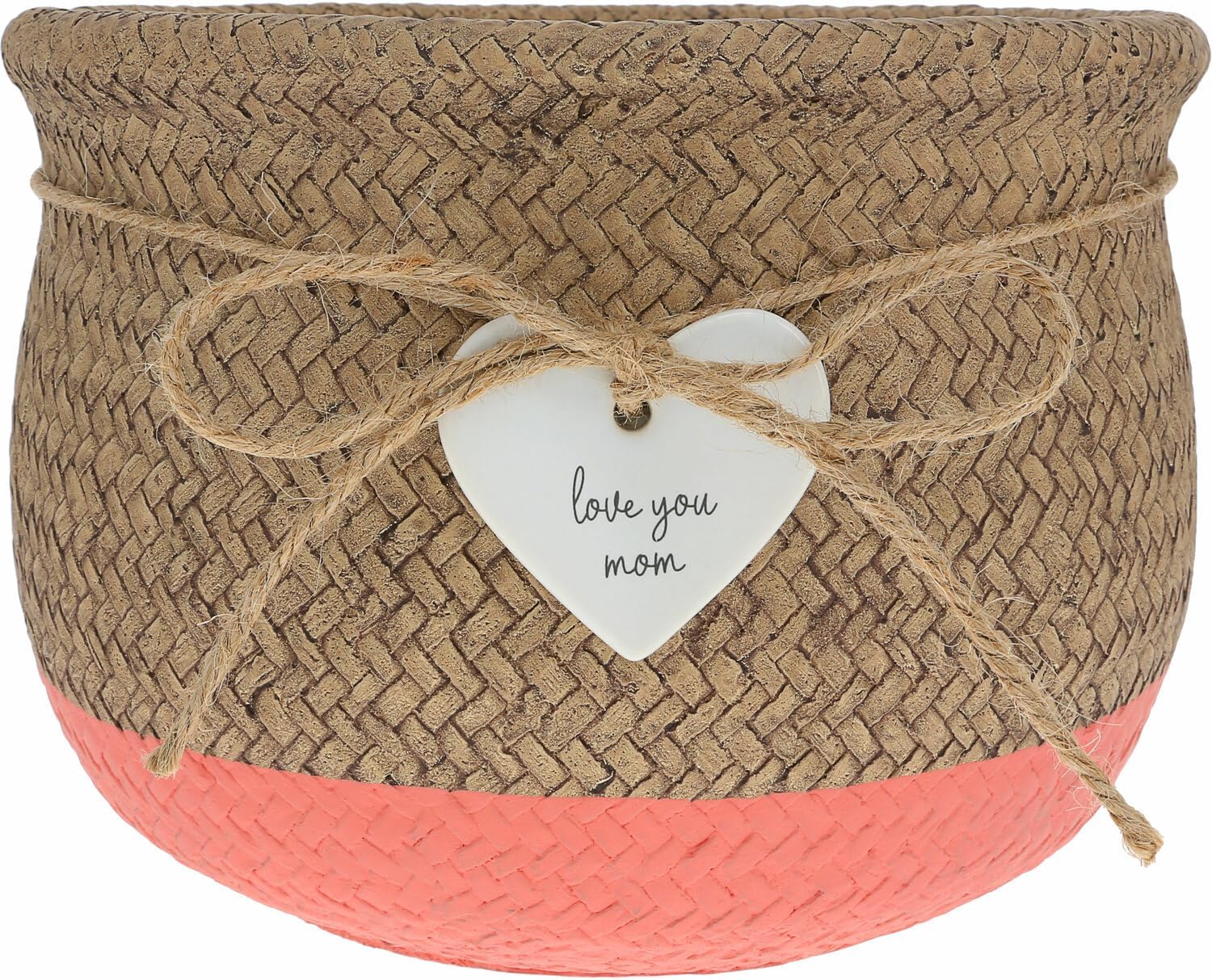 Pavilion Gift Company - Love You Mom - 8.5" Flower Pot Plant Holder Mommy Mama Mother