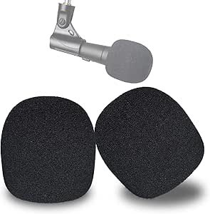 SM58 Pop Filter Compatible with Shure SM58 Microphone, SM58S SM58-LC Ball Type Mic to Reduce Wind Noises, Windscreen Microphone Cover by YOUSHARES (2 Pack）