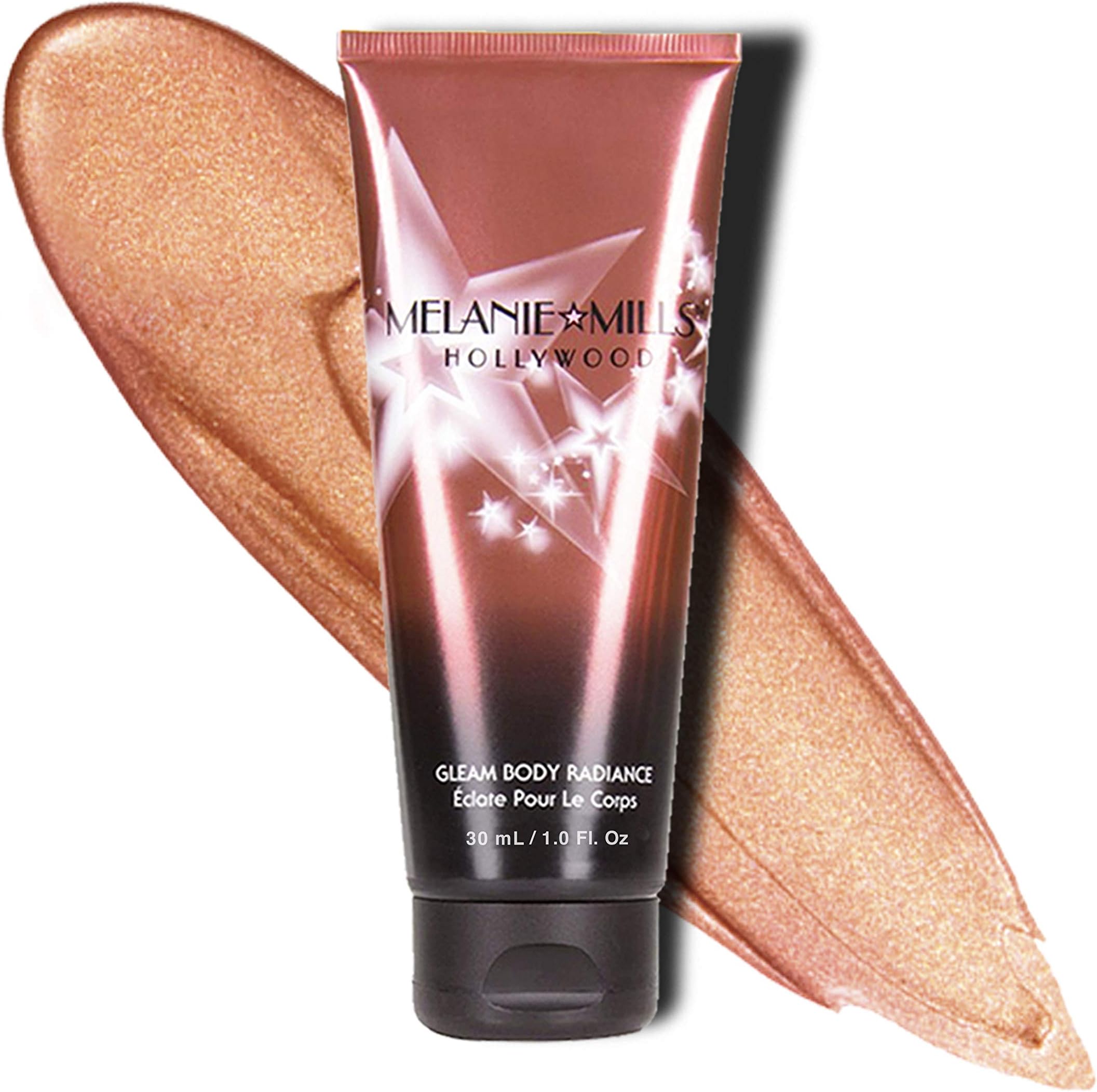 Gleam Body Radiance All In One Makeup, Moisturizer & Glow For Face & Body - Rose Gold, Mini 1 fl.oz.
