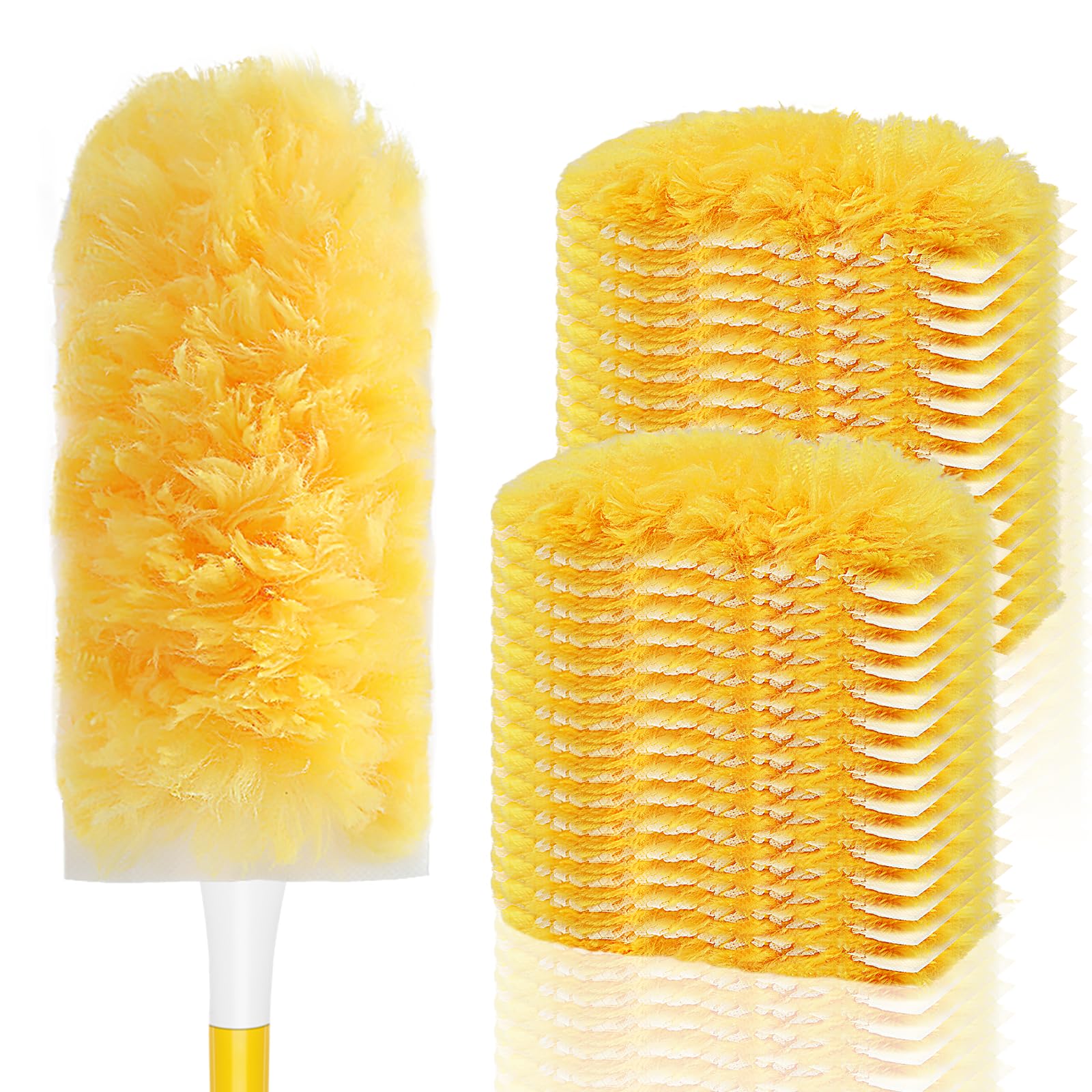 SetSail 25 Count Duster Refills Compatible with Swiffer Dusters,Orange