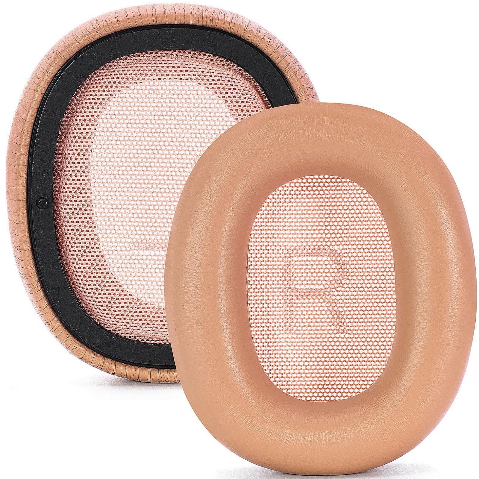 Almohadillas para los oídos, Almohadillas de Piel de Oveja, Funda de Cojines para los oídos, Orejeras de Espuma con Memoria para Auriculares H100, Cojines de Piel de Oveja, 1 par