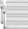 Bokon 200 Pieces Dinner Forks Bulk Set 6.9 Inches Stainless Steel Silverware Durable Table Forks Set for Home Restaurant Kitchen Dishwasher Safe