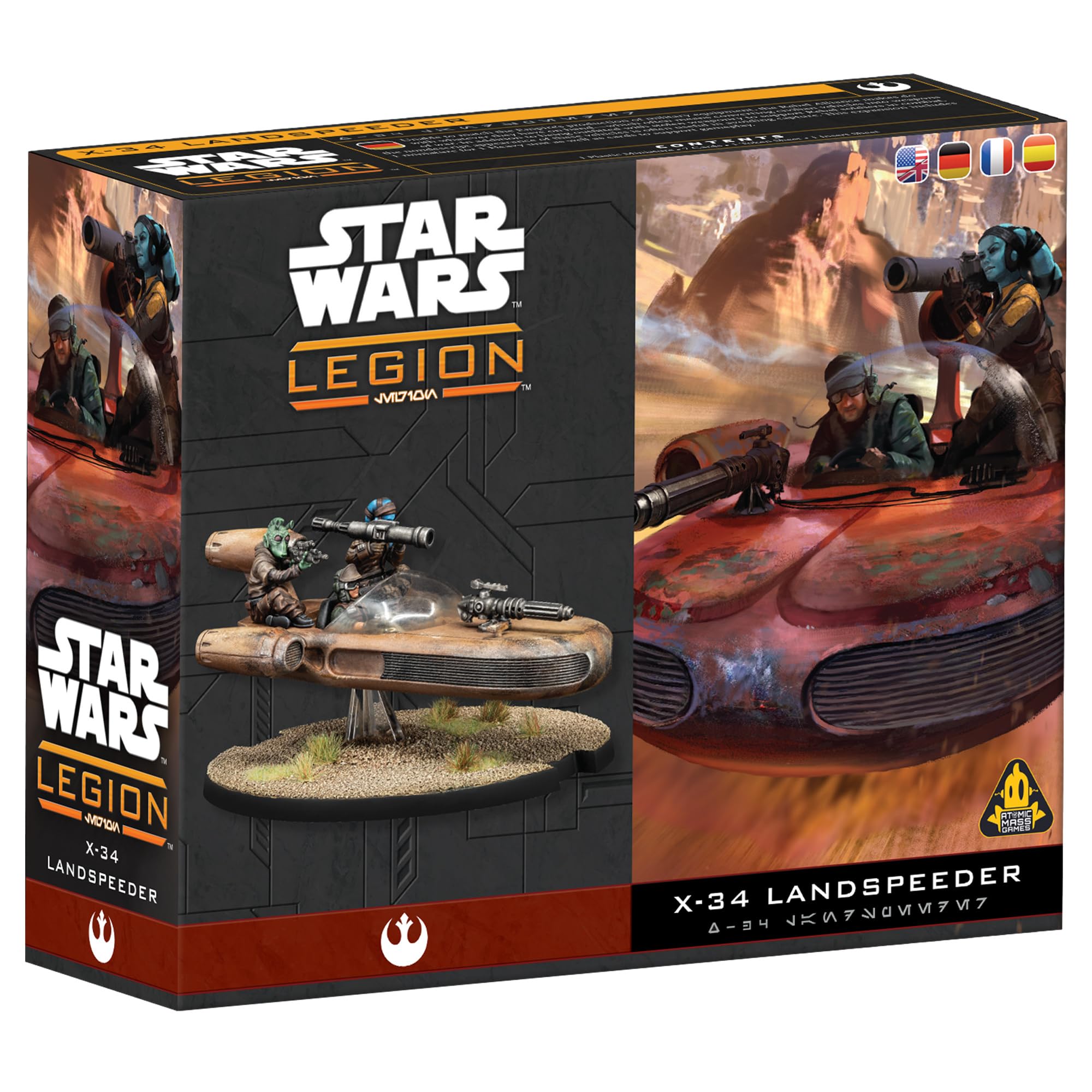 Asmodee | Star Wars: Legion - X-34 Landspeeder | Miniatures Game | Ages 14+ | 2 Players | 90 Minutes Playing Time