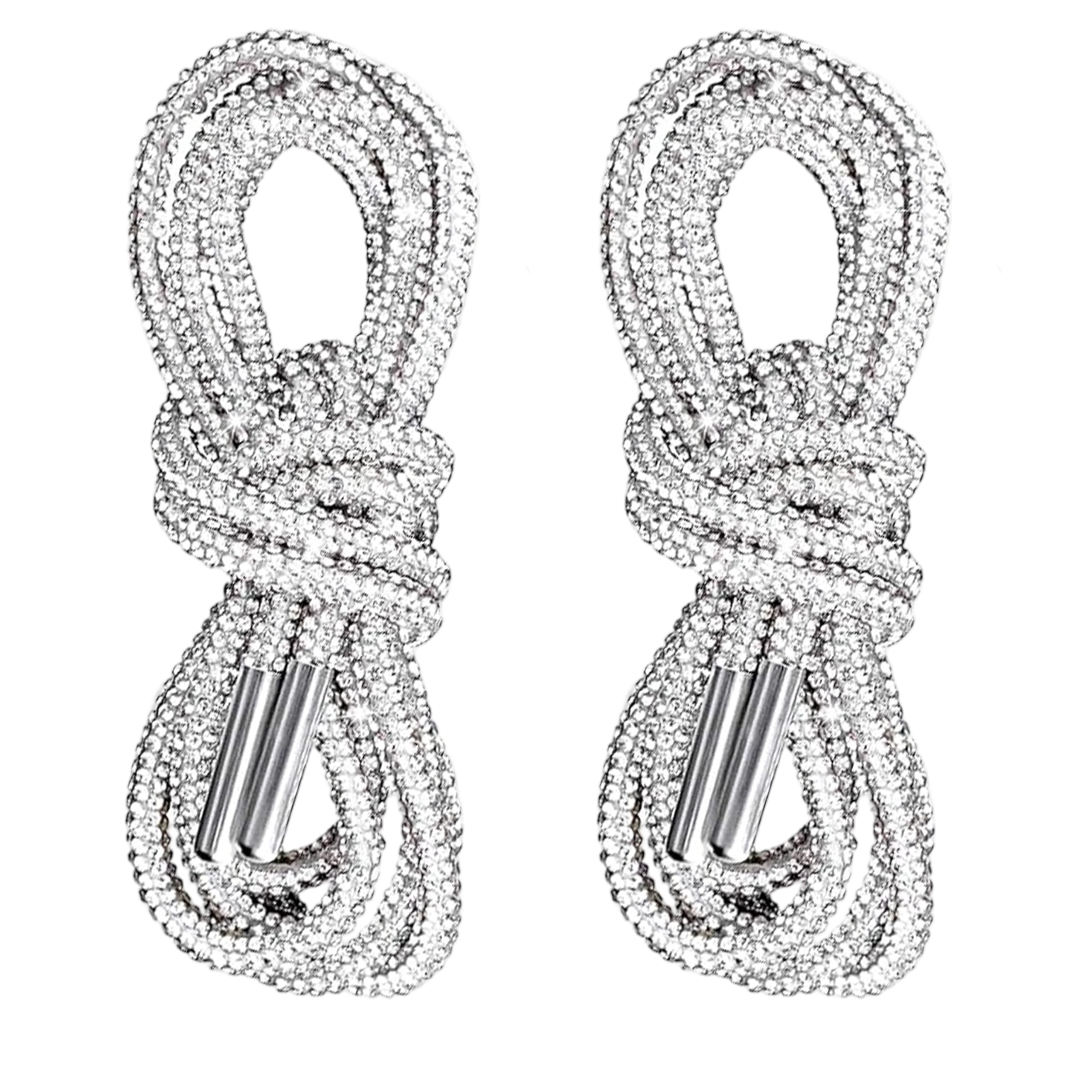 Photo 1 of 2 PCS Bling Shoe Laces for Sneakers Rhinestone Shoe Laces Rhinestone Sparkle Round Glitter Rope Shiny Silver Shoelaces, Hoodie Strings for Sneakers Sweatpants Shorts Bags Replacement Accessories