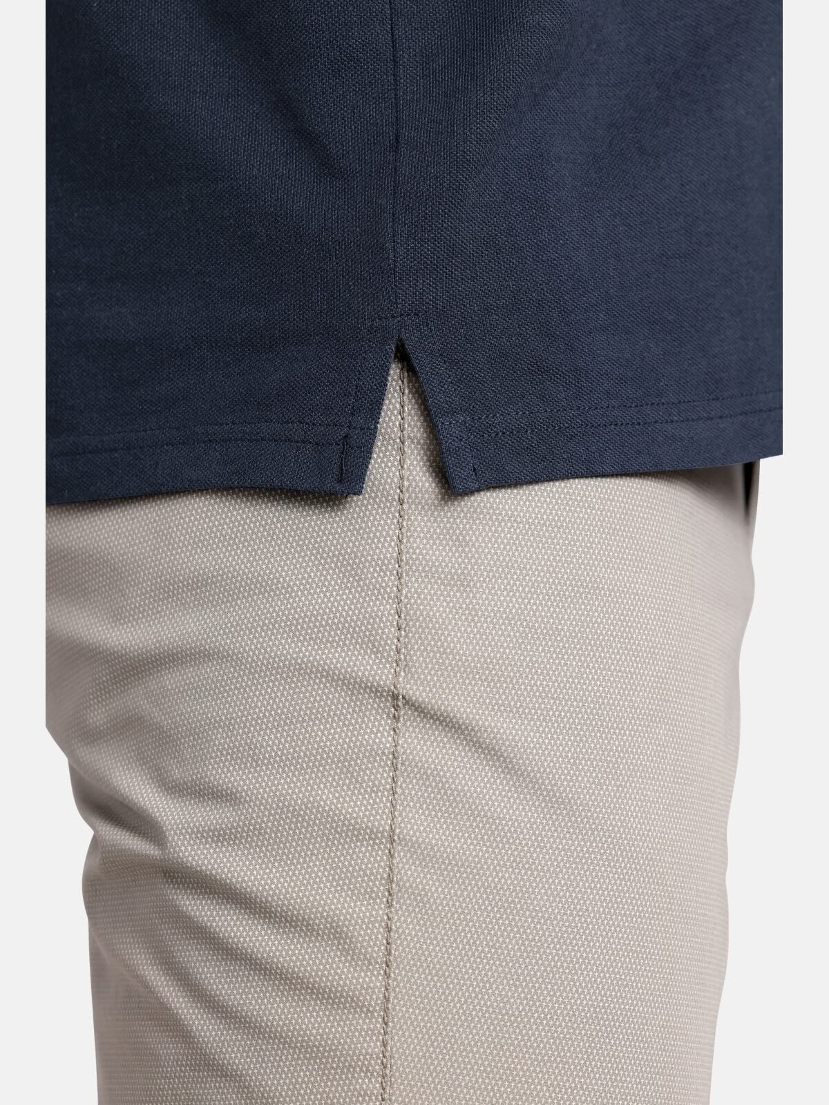 Jan Vanderstorm Herren Poloshirt Johar | aus reiner Baumwolle, große Größen L–7XL, bequemer Komfort-Fit für Männer, stylische Kontrastdetails, kurzarm