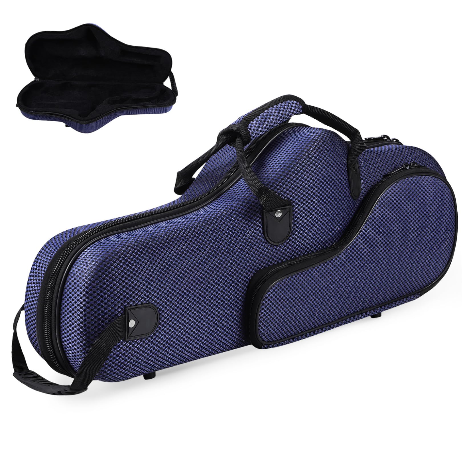 GOOHOCHY Alto Saxophone Backpack Case Soft Gig Bag Padded Straps Large Front Pocket