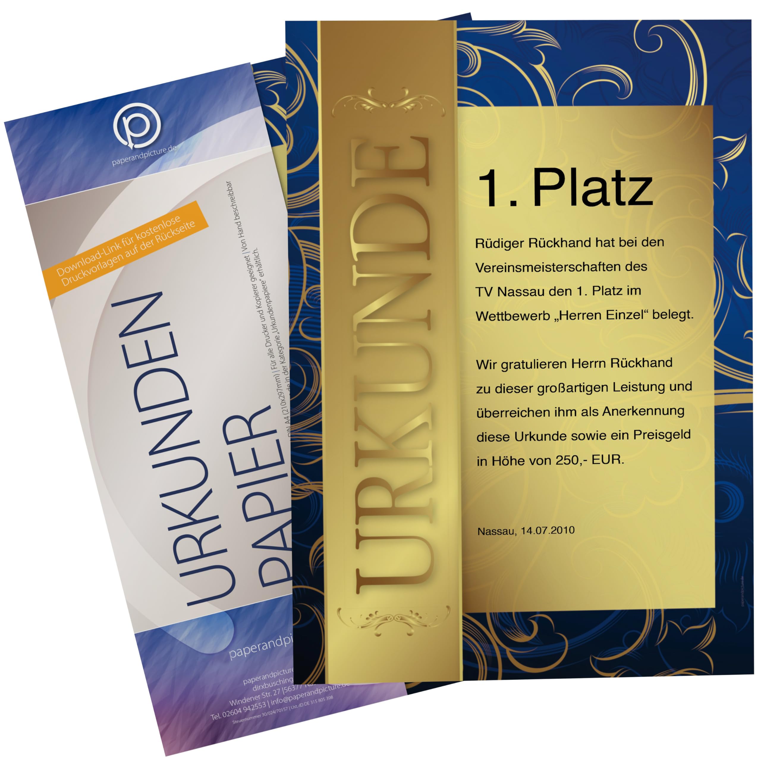 Blanco oorkonde A4 formaat, vintage/perkament ontwerp, 20 stuks, stabiel 190g/m2 papier, geschikt voor laser en inkt, professionele certificaten voor elke gelegenheid, certificaten, onderscheidingen