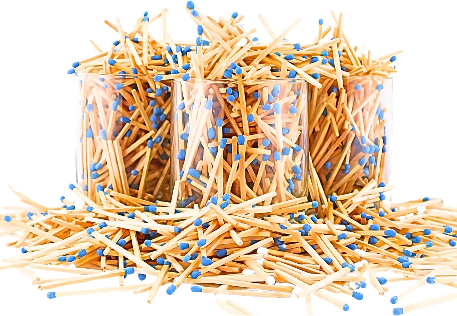 2" Long Blue Color Matches (100 Count) Colorful Loose