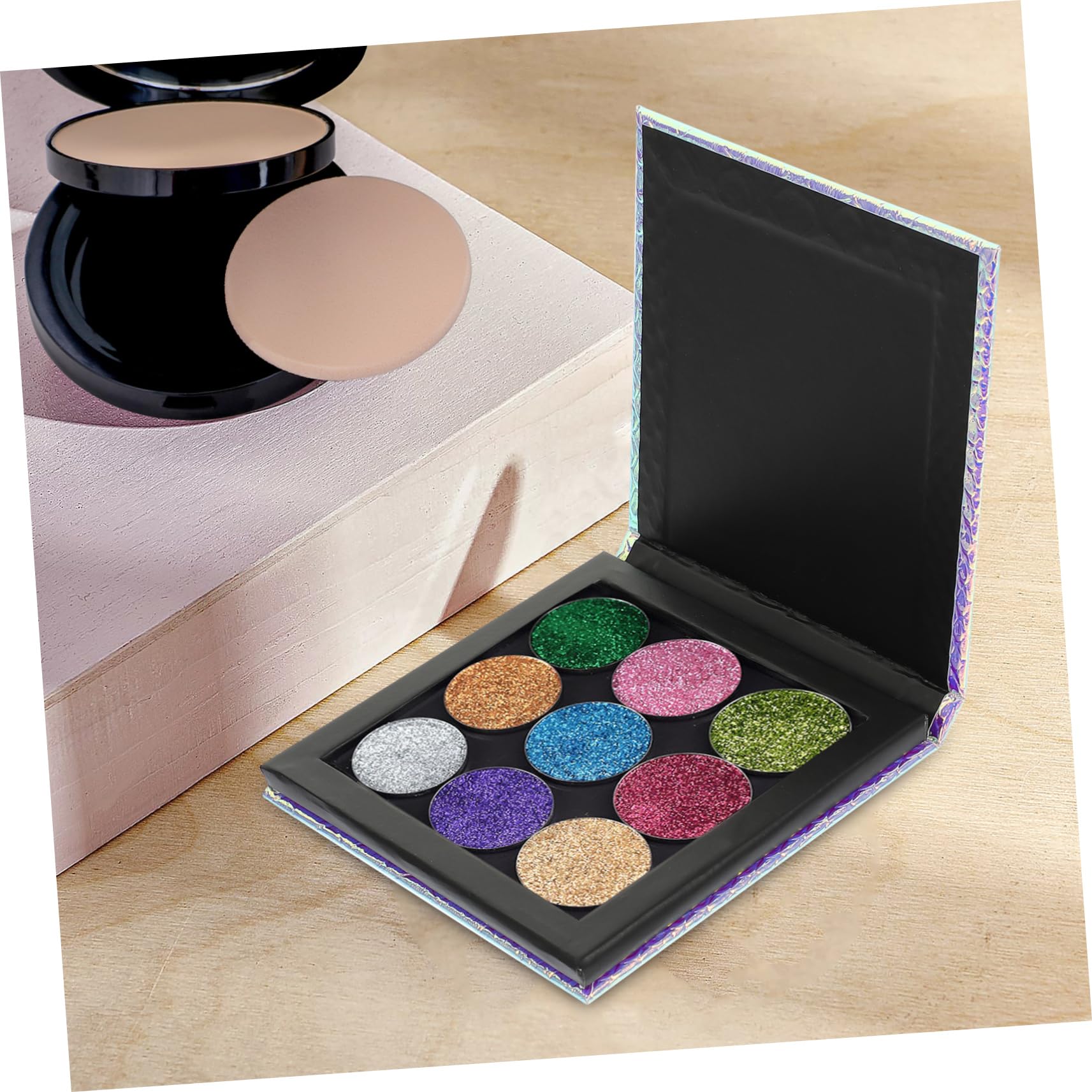 MAGICLULU 5 Pz Pentola magnetica per ombretto vuota Ombretto magnetico Palette ombretti vuota contenitori da viaggio magnetici tavolozza di trucco magnetica vuota tavolozze di ombretti vuote