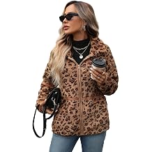 Vipwest Women's Fleece Jacket Full Zip Fall Winter Sherpa Jackets S-5XL