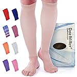 Doc Miller Compression Calf Sleeve for Men & Women - 20-30mmHg Graduated Support for Running, Shin Splints, Calf Strain - Knee High, Small to 6XL Plus Size
