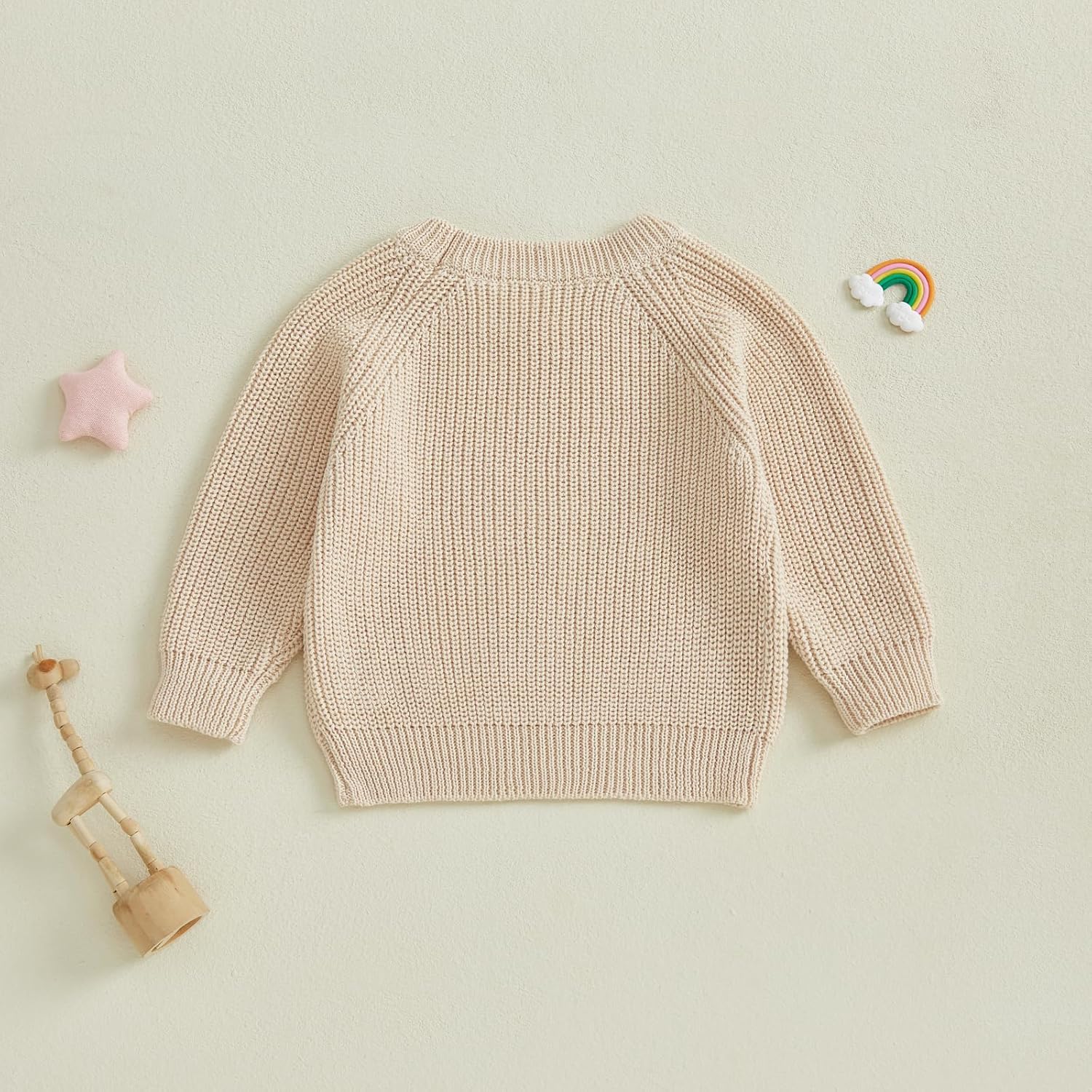 Thorn Tree Baby Knit Sweater Crewneck Long Sleeve Pullover Sweatshirt Infant Girl Boy Fall Winter Clothes - Image 4