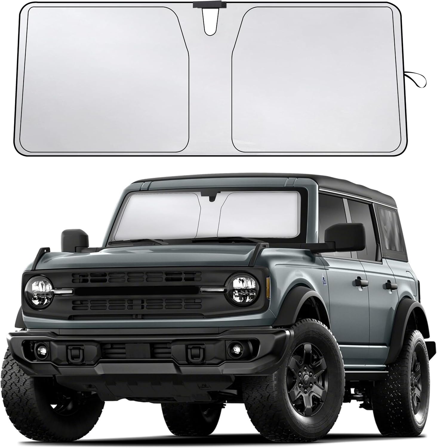 EcoNour Car Windshield Sunshade Compatible for Ford Bronco