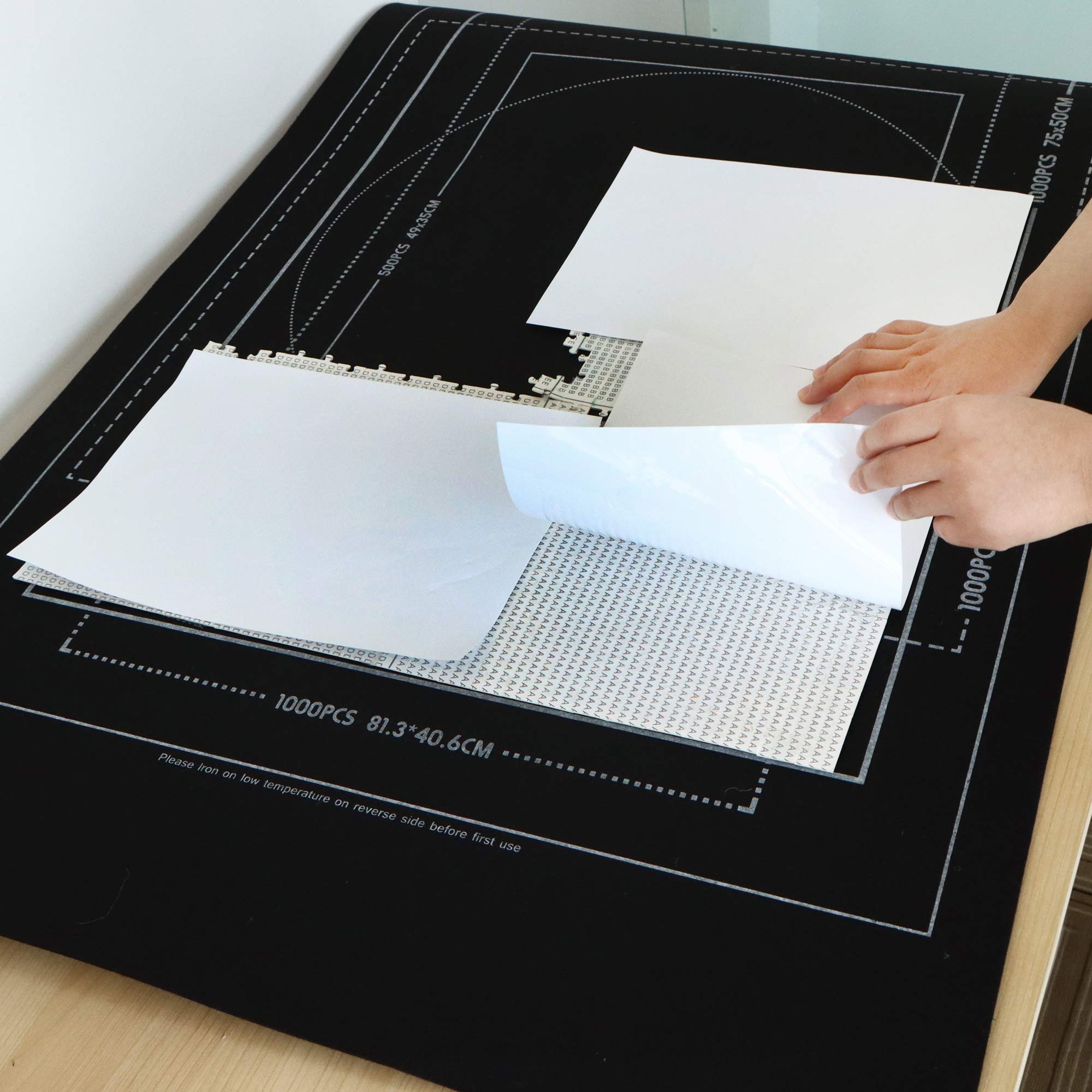 Tapis De Puzzle Roulant MIAOKE – Pour Puzzles 1000 à 3000 Pièces, Avec 8 Bols De Tri, Feutre Noir