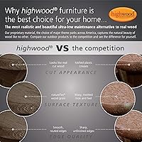 Vista 7 de Highwood Hamaca tipo banco de plaza Weatherly, para pórtico, de 4 pies, Coastal Teak