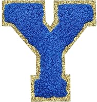 Vista 61 de SPRT - Parches de letras de chenilla universitaria con purpurina, parche de letras blancas para planchar con letras del alfabeto para disfraz