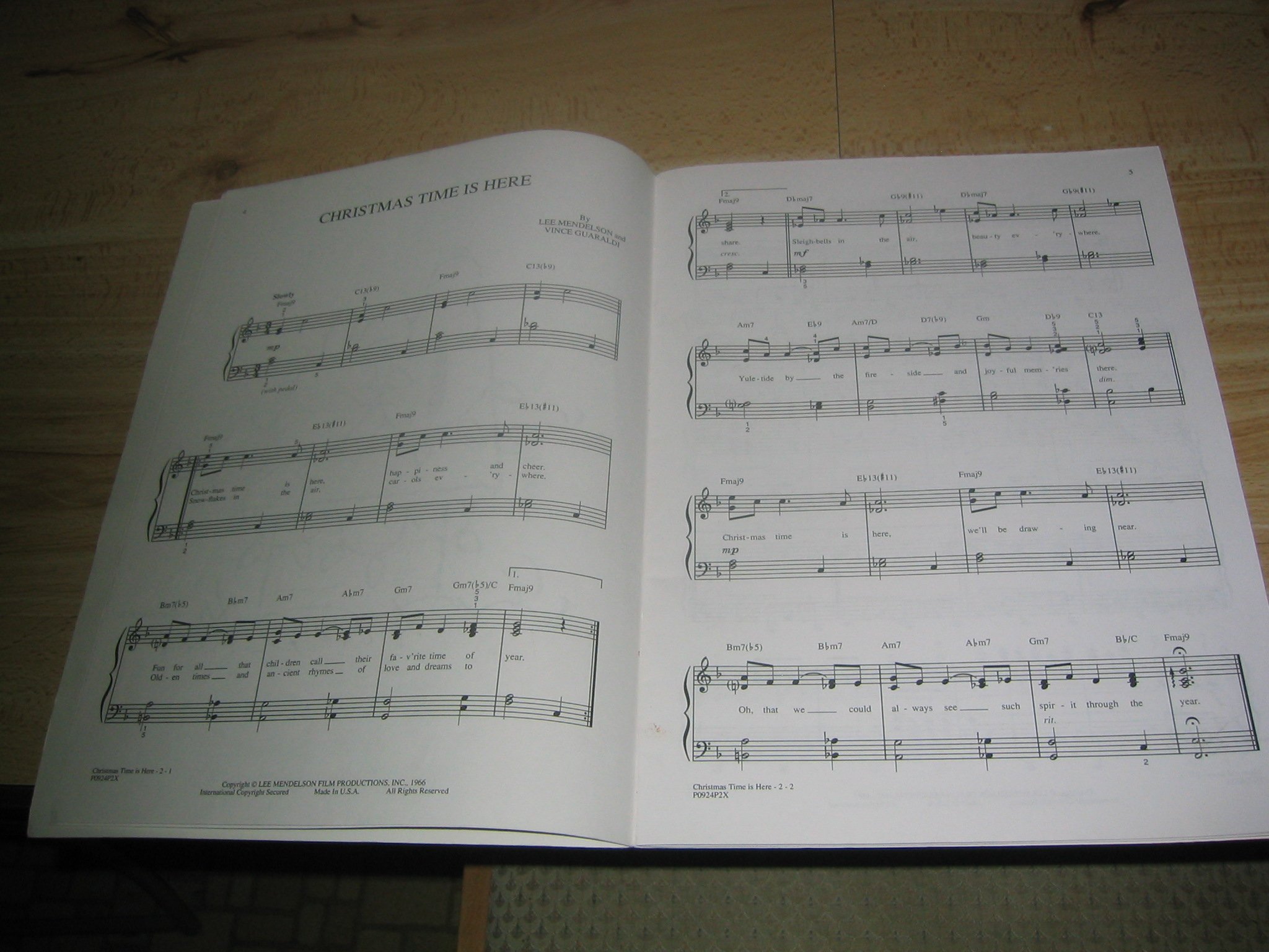 A Charlie Brown Christmas: Vince Guaraldi Trio: Piano Arrangements