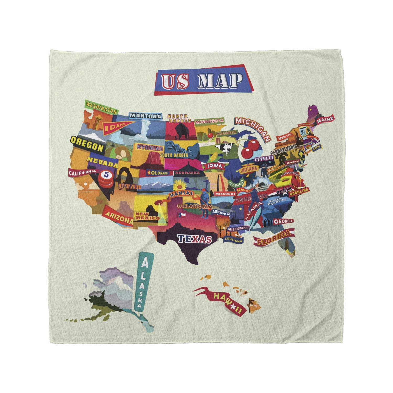 ambesonneAmbesonne Unisex Bandana