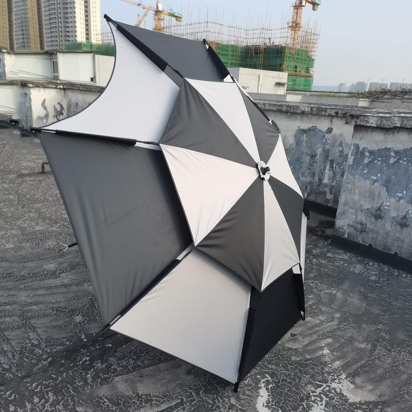 Duży Parasol Wędkarski Parasol Przeciwsłoneczny, Odchylany O 360 Stopni Nowy, Zagęszczony Filtr Przeciwsłoneczny Parasol Przeciwburzowy Do Wędkowania, Biwakowania, Gry W Golfa I Zajęć Na Świeżym Pow