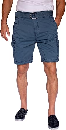 100% Cotton Mens Cargo Shorts with a Belt