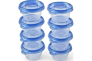 Glad Mini Plastic Containers with Lids (8-Pack)