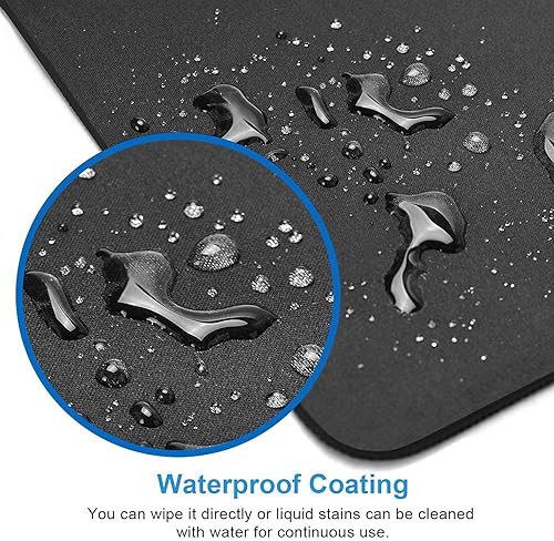 Miniatura 10 de Alfombrilla cuadrada para mouse, diseño floral, rosa acuarela, textura premium, gruesa, lavable, tela de licra, base de goma antideslizante,