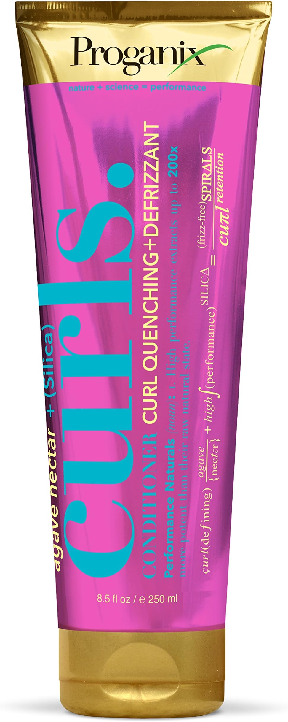 ProganixAgave Nectar Plus Silica Curls Conditioner, 8.5 Ounce