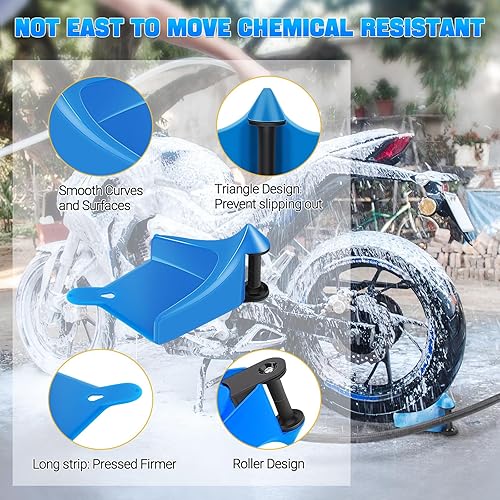 Miniatura 5 de 4 piezas de guía de manguera de automóvil, herramientas de limpieza para detalles de automóvil, guías de manguera para lavado de autos, rodillo de