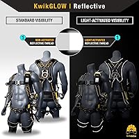 Vista 5 de KwikSafety - TYPHOON Safety Harness [3 D-RINGS + BACK SUPPORT] Safety Harness Fall Protection Kit, 2025 ANSI Compliant