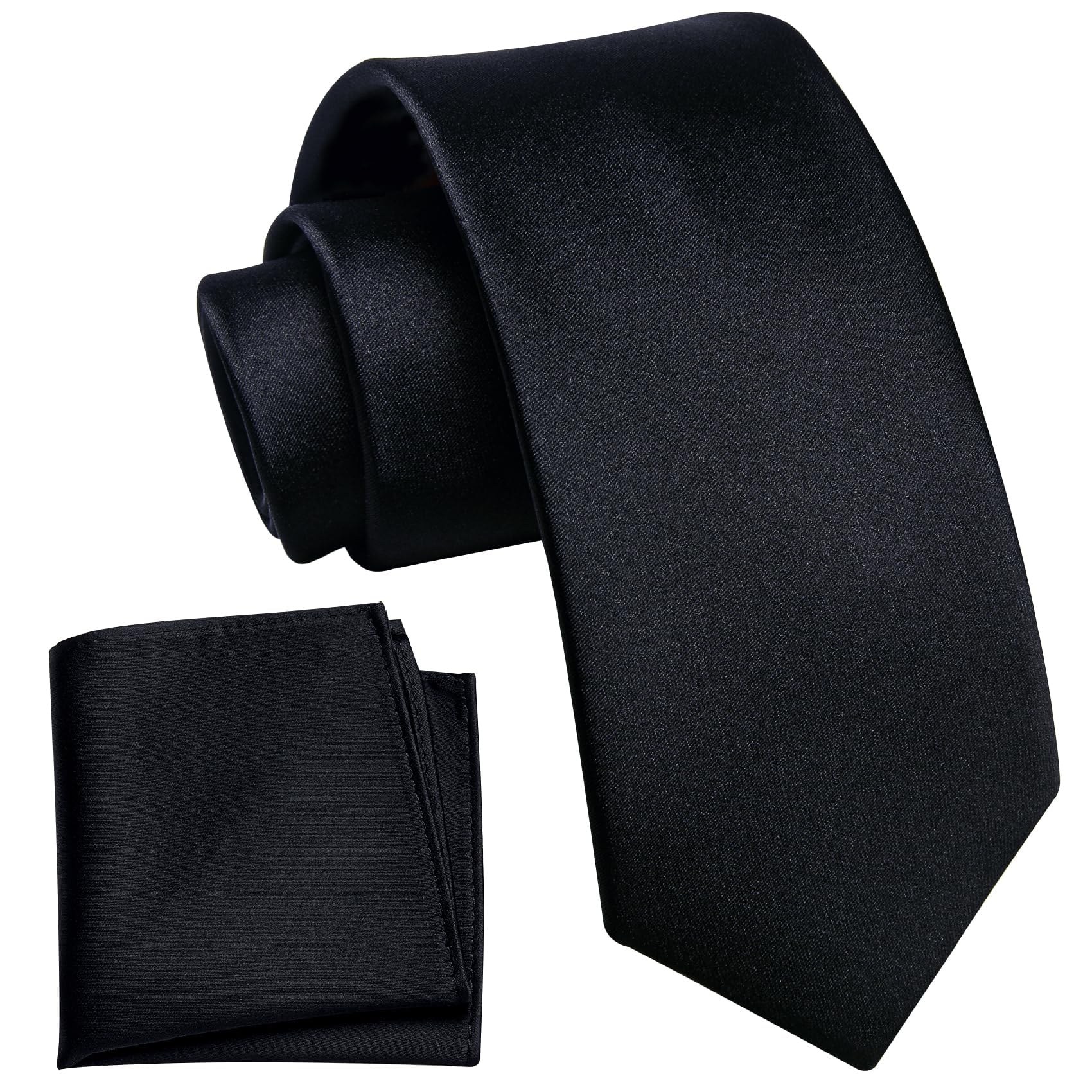 YourTies Boys Tie Silk Self Kids Necktie Pocket Square Set with Gift Box