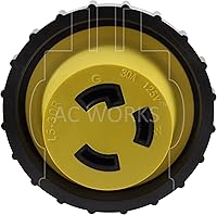 Vista 4 de AC WORKS Adaptadores desmontables marinos RV de 30 amperios (enchufe de hoja recta de 4 clavijas 14-50P 50A)