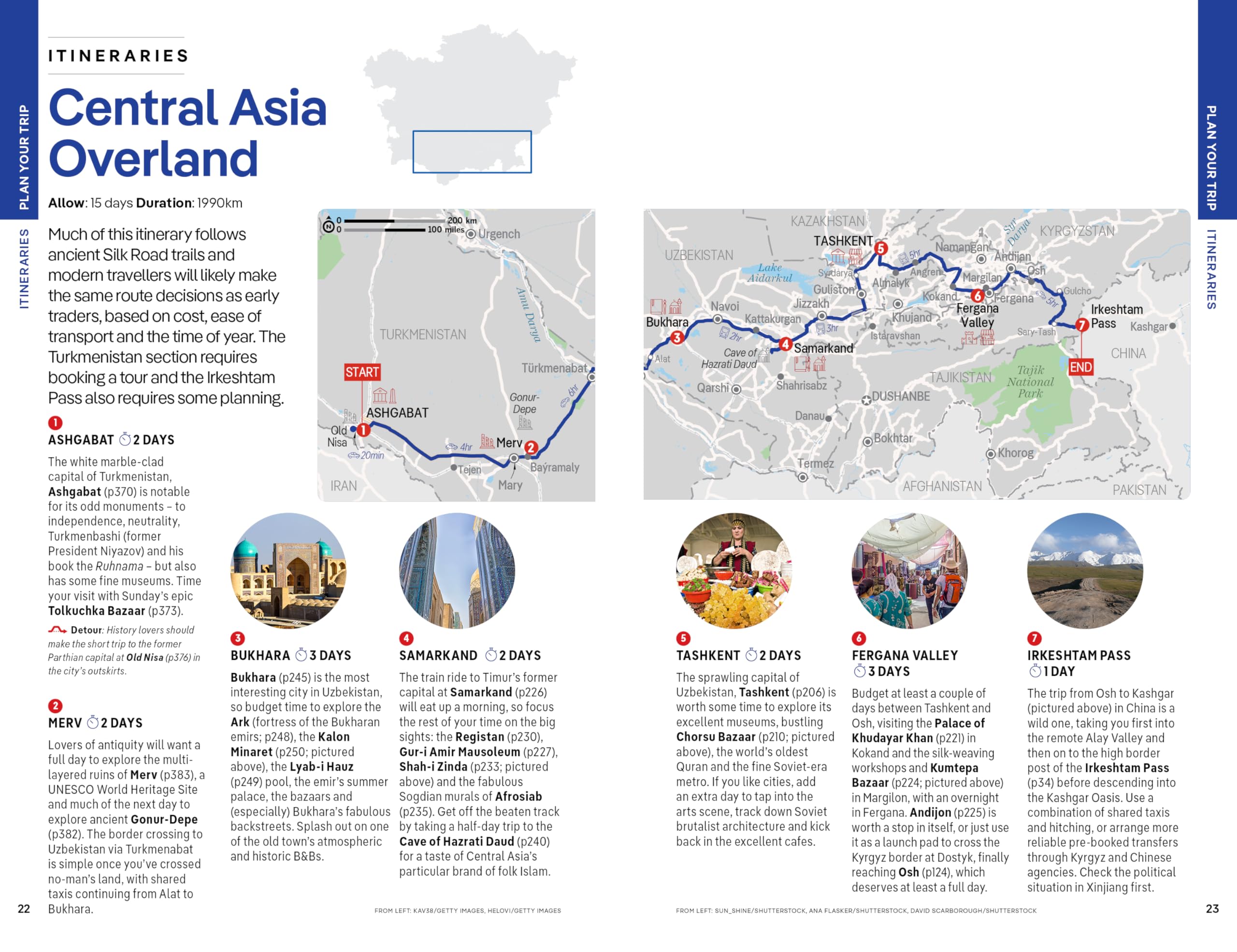 Central Asia - 8ed - Anglais: Plan the Trip of a Lifetime | Detailed Itineraries & Maps | Insider Tips | Covers Uzbekistan, Kazakhstan, Kyrgyzstan, Tajikistan and Turkmenistan