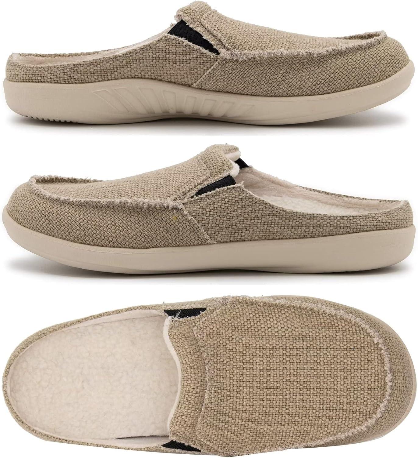 ADAX Men's Plantar Fasciitis & Pain Relief Orthotic Slippers with Arch Support (Size:US 7-US 14) - Image 7