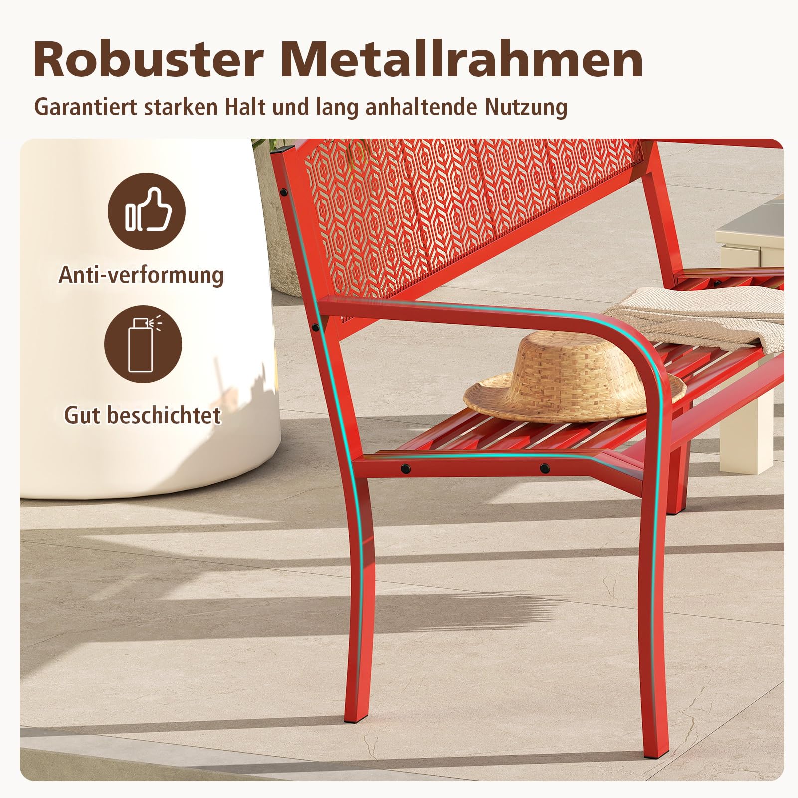 COSTWAY Metalen tuinbank, zitbank van gietijzer voor 2-zits, parkeerbank met rugleuning en armleuning, metalen bank, ijzeren bank voor tuin, terras, balkon, 128 x 62 x 89 cm, zwart COSTWAY Metalen tuinbank, zitbank van gietijzer voor 2-zits, parkeerbank met rugleuning en armleuning, metalen bank, ijzeren bank voor tuin, terras, balkon, 128 x 62 x 89 cm, zwart