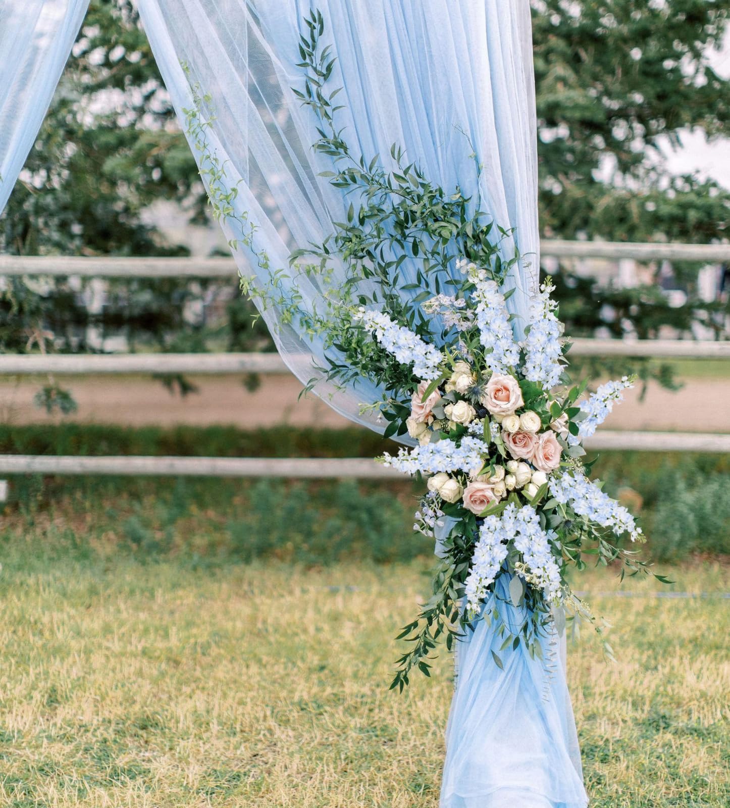 Hellblaue Delphinium-Kunstblumen, Seidenblumen mit Stielen, Löwenmaul, langer Stiel, für hohe Vasen, Zuhause, Hochzeit, Tafelaufsätze, Dekoration, Hellblau, 5 Stück