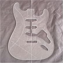 Unfinished Guitar Kit ST Style Electric Guitar Body Transparent Acrylic Template Guitar Making Mold Handmade  Guitar Body Color Template-ST