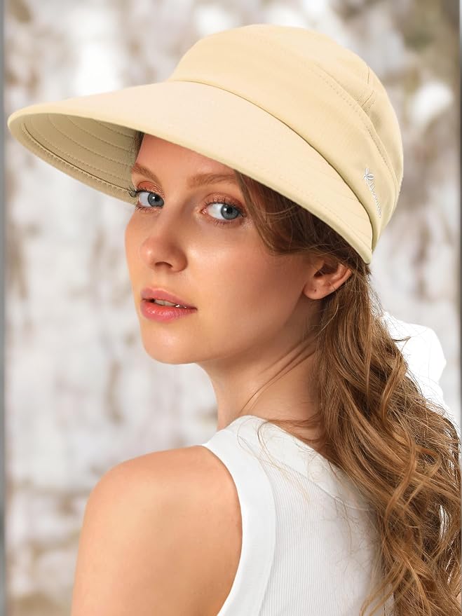 Sombrero visera amplio para mujer con protección UV miniatura 6